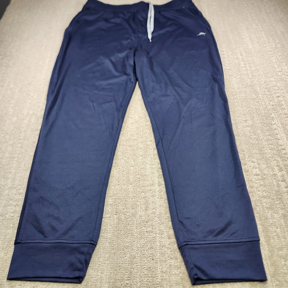 Tommy Bahama Joggers Men L Daywear Active Performance Athleisure Stretch Blue